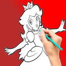 APK princess peach Coloring Book