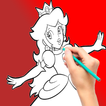 princess peach Coloring Book