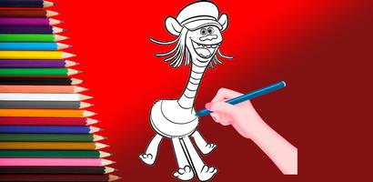 پوستر Trolls Coloring World Tour