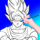 How to draw Ultra Instinct آئیکن