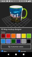 3D Mug Mockup Designer الملصق