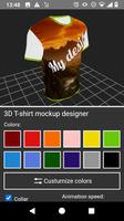 3D T-shirt mockup designer capture d'écran 3