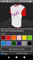 3D T-shirt mockup designer Affiche