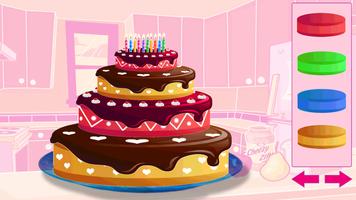 faire gateau joyeux anniversai Affiche