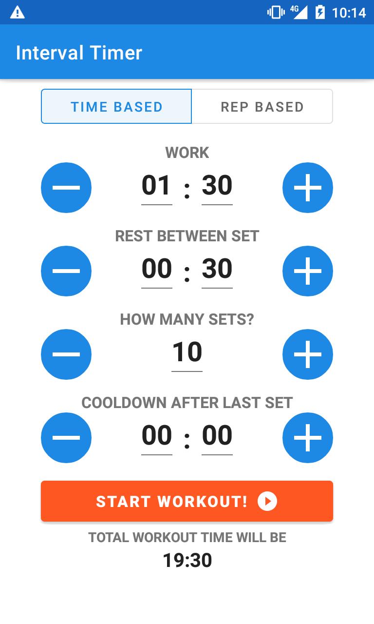 Interval Timer - Simple Workout Timer for Android - APK Download