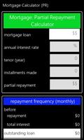 Partial Repayment Calculator تصوير الشاشة 2