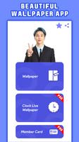 BTS Jimin Clock Live Wallpaper poster
