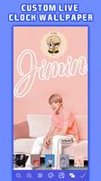 BTS Jimin Clock Live Wallpaper screenshot 3