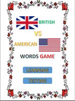 अमेरिकी अंग्रेजी बनाम ब्रिटिश पोस्टर