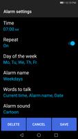 Talk! Alarm Clock تصوير الشاشة 2