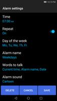 Talk! Alarm Clock capture d'écran 2