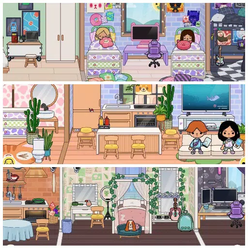 Aesthetic FREE Bedroom design Toca Boca