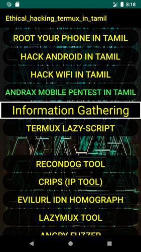 Ethical Hacking On Termux In Tamil தம ழ For Android