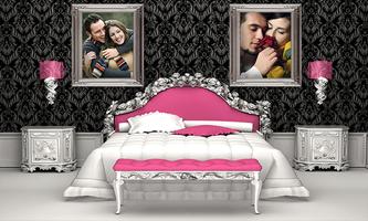 Bedroom Dual Photo Frames Affiche