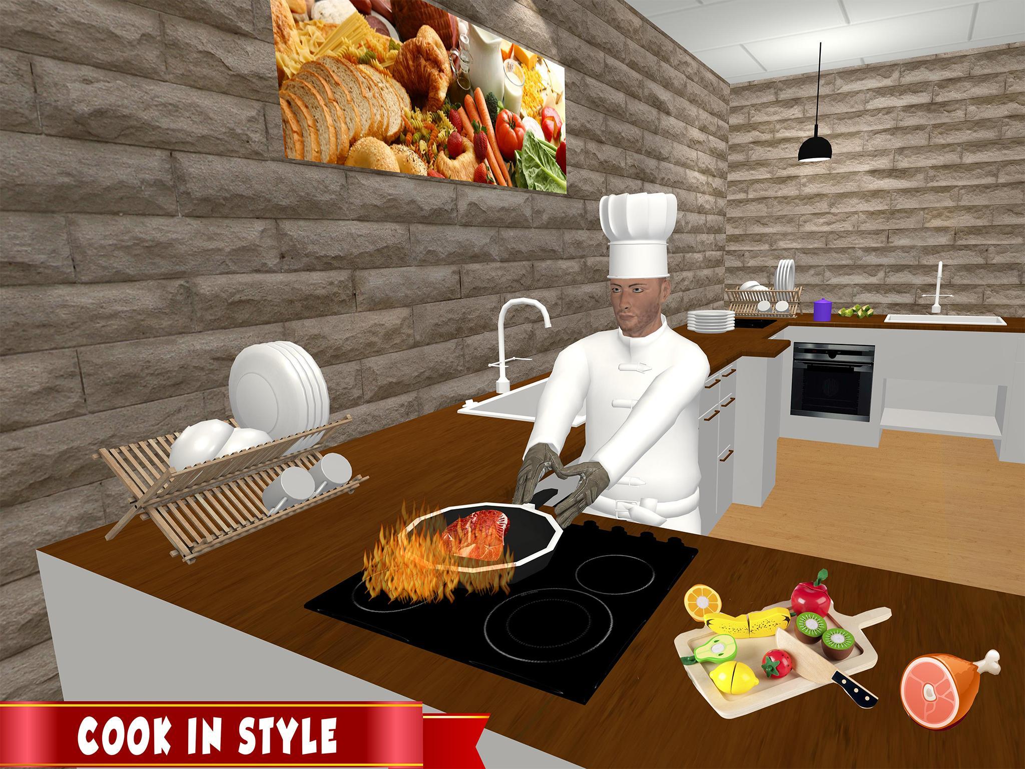 Crazy Chef Cooking Games Virtual Kitchen Recipe 3d For Android