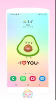 Avocado Cute wallpapers | keto kawaii backgrounds penulis hantaran