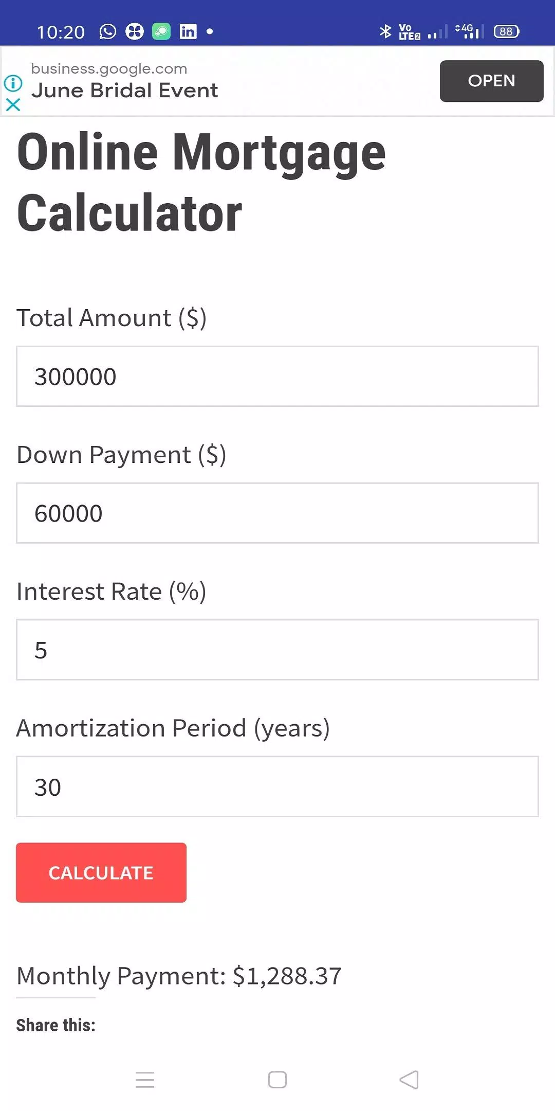 Mortgage Calculator App - $ Dollars (USD). APK for Android Download