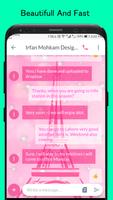 Pink Paris SMS Dual Theme capture d'écran 3