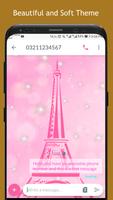 Pink Paris SMS Dual Theme capture d'écran 1