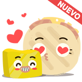 Stickers para Whatsapp - Arepa y Mantequilla أيقونة