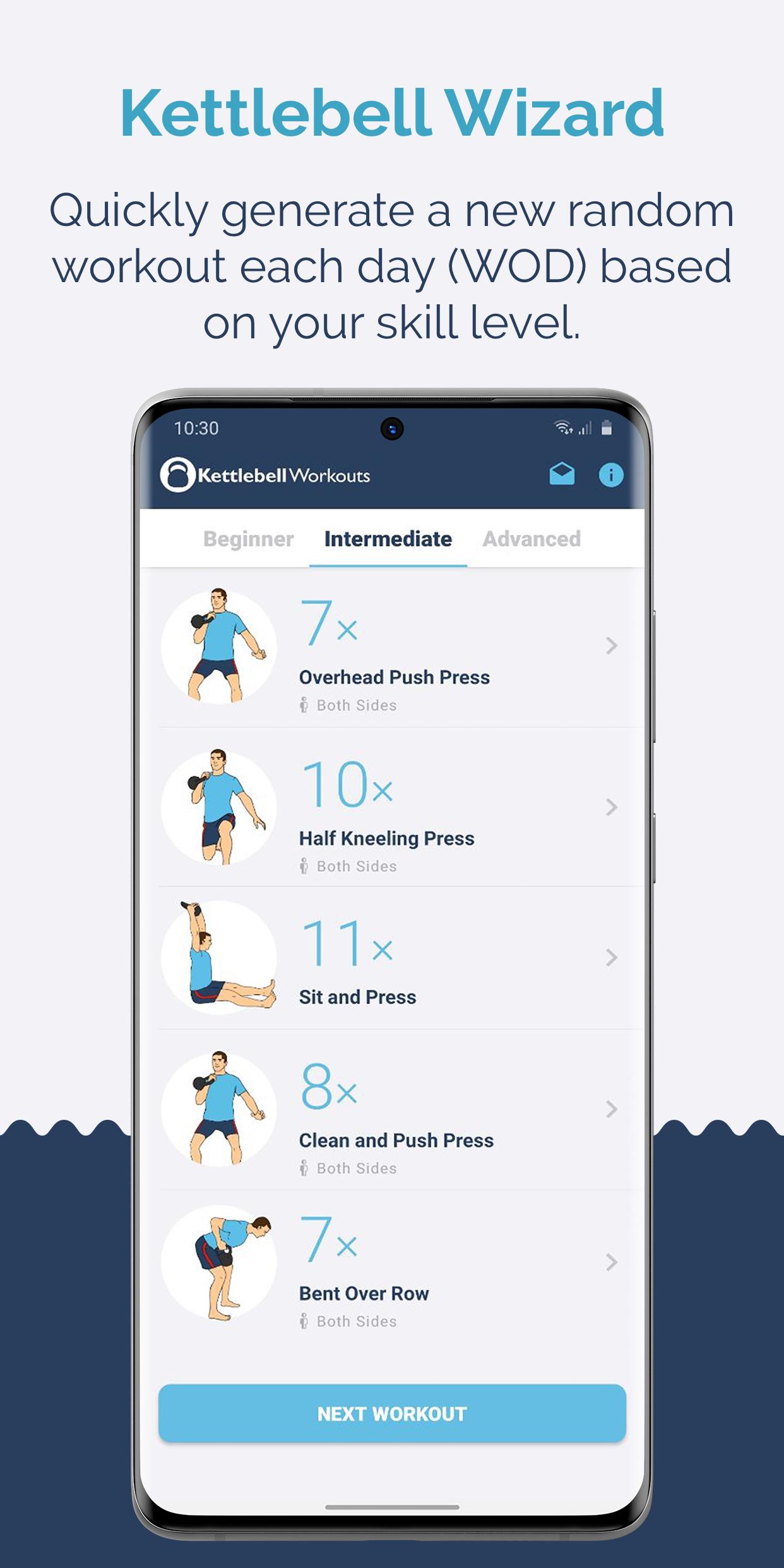 træfning Synslinie 鍔 Kettlebell Workout Wizard — WO APK for Android Download