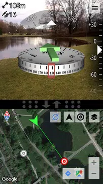 Screenshot 1 for AR GPS Compass Map 3D Pro