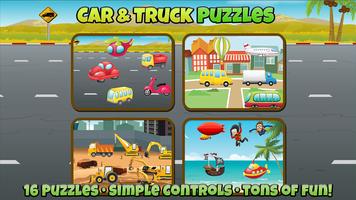 Car and Truck Puzzles For Kids Affiche
