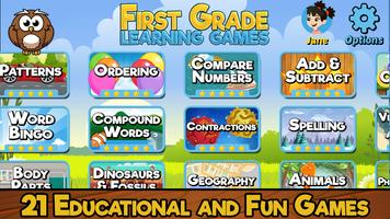 First Grade Learning Games โปสเตอร์