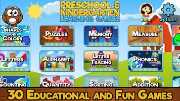 Preschool & Kindergarten Games Affiche