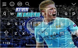 Kevin De Bruyne Theme Keyboard Affiche