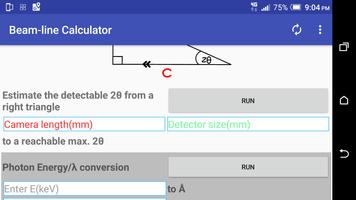 Beam-line Calculator capture d'écran 2