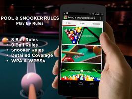 Pool & Snooker Rules poster