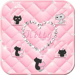Pink kitty Live Wallpaper Theme APK download