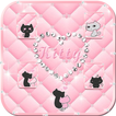 Pink kitty Live Wallpaper Theme