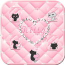 Pink kitty Live Wallpaper Theme APK