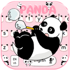 Schattig panda toetsenbord thema-icoon