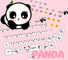 Cute Panda Keyboard Theme स्क्रीनशॉट 2