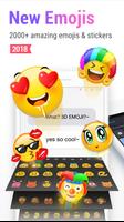 Rainbowkey Keyboard อีโมจิ สติ๊กเกอร์ แบบอักษร GIF ภาพหน้าจอ 1