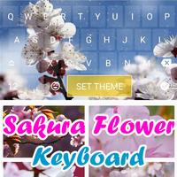 Sakura Flower Keyboard Theme ảnh chụp màn hình 1