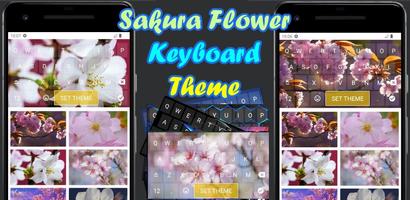 Sakura Flower Keyboard Theme ảnh chụp màn hình 2