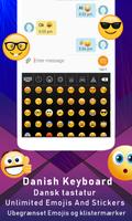 Danish Colorful Theme Keyboard,Dansk tastatur ảnh chụp màn hình 3