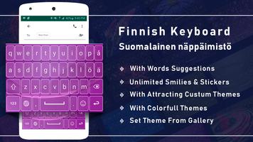 Finnish Color Theme Keyboard,Suomalainen App poster