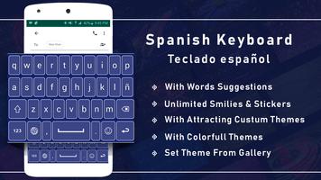 Spanish Keyboard with English poster