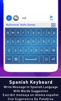 Spanish Language Keyboard اسکرین شاٹ 1