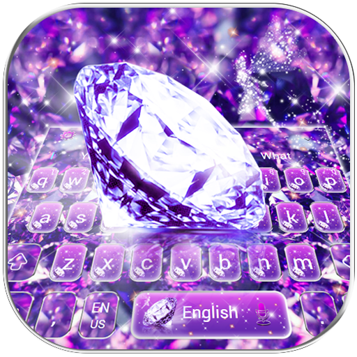Фиолетовый Алмазный Блеск клавиатуры