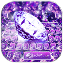 Purple Diamond Glitter Keyboard APK