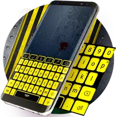 Keyboard Plus Schwarz und Gelb APK Herunterladen