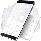 Teclado branco com Emojis para Android ícone