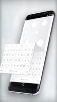 Biała klawiatura z emotikonom dla Androida plakat