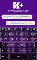 Neon Violet Keyboard poster